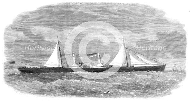 New blockade-runner Lizzie, built in the Clyde, 1864. Creator: Unknown.