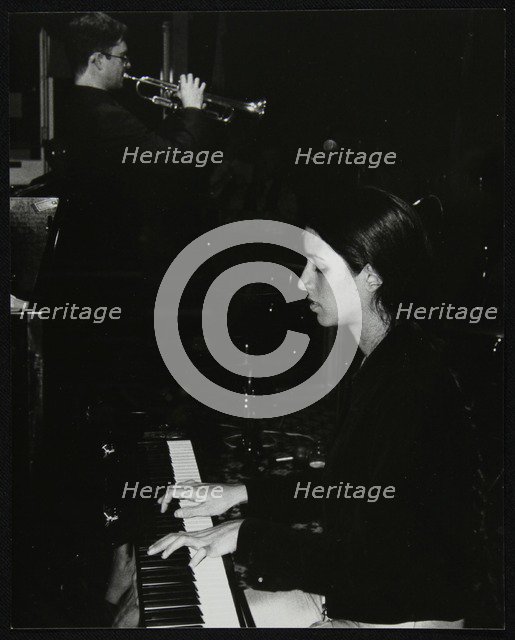 Zoe Rahman and Mark Armstrong playing at The Fairway, Welwyn Garden City, Hertfordshire, 2000. Artist: Denis Williams