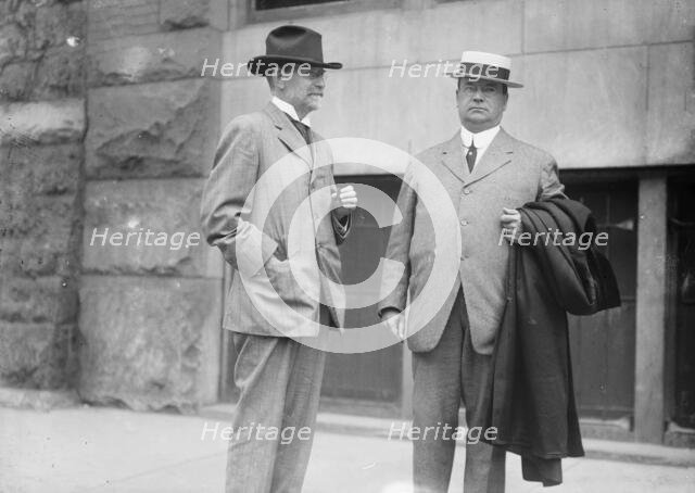 Ex-gov. [George] Pardee, Calif. - Gov. [Hiram W.] Johnson, 1912. Creator: Bain News Service.