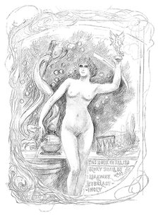 First sketch for the enamel 'The Hour in All Its Glory Shall Be Led Away Everlastingly', 1899. Artist: Unknown