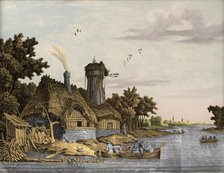 Mill along a River, 1770-1814. Creator: Jonas Zeuner.