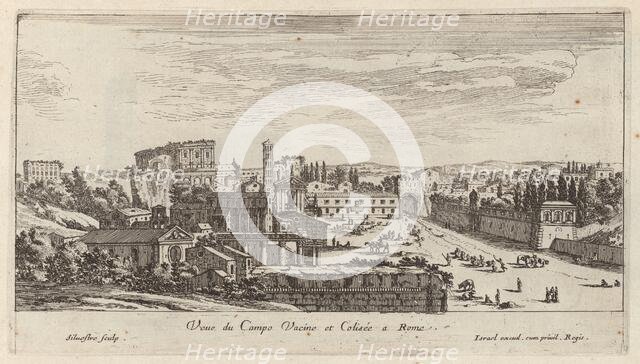 Veue du Campo Vacine et Colisée a Rome , 1640-1660. Creator: Israel Silvestre.