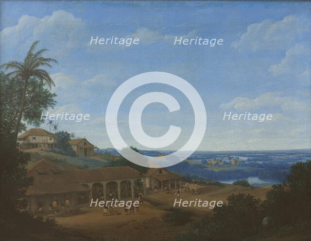 Landscape in Brazil with Sugar Plantation, 1660. Creator: Post, Frans Jansz. (1612-1680).