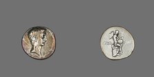 Denarius (Coin) Portraying Octavian, 32-29 BCE. Creator: Unknown.