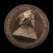 Altobello Averoldo of Brescia, died 1531, Bishop of Pola, Apostolic Legate [obverse], 1520s. Creator: Maffeo Olivieri.