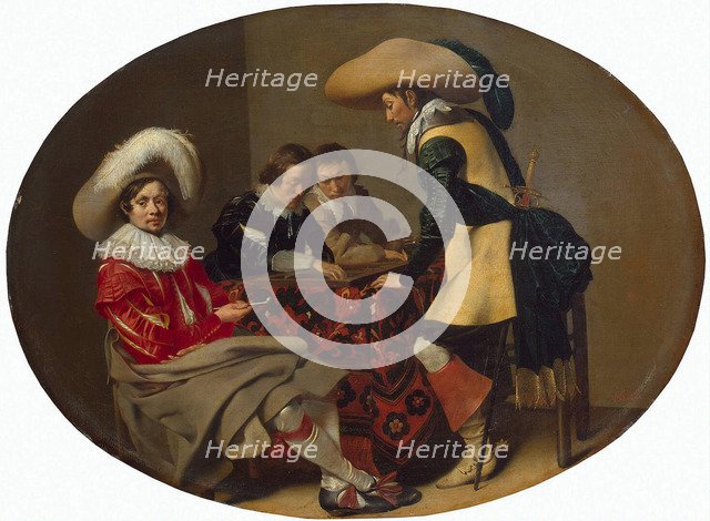 Tric-Trac Players', c1630. Creator: Duyster, Willem Cornelisz (1599-1635).