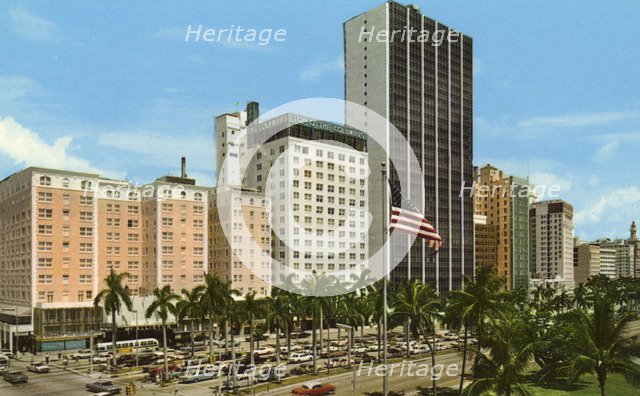 Biscayne Boulevard, Miami, Florida, USA, 1967. Artist: Unknown