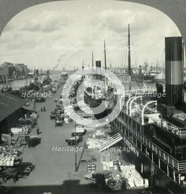 'The Harbor of Copenhagen, Metropolis of Denmark', c1930s. Creator: Unknown.