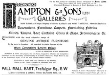 Advertisement for Hampton & Sons, 1898. Creator: Unknown.