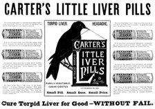 Advertisement for Carter's Little Liver Pills, 1895. Creator: Unknown.
