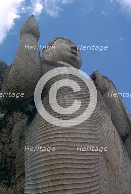 Awkana Buddha, a colossal statue. Artist: Unknown