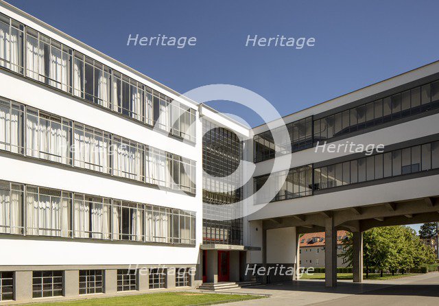 The Bauhaus building, Dessau, Germany, 2018.  Artist: Alan John Ainsworth.