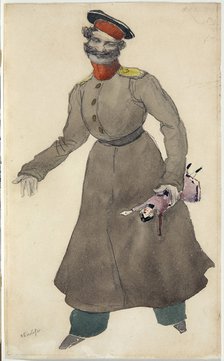 Costume design for the ballet The Fairy Doll by J. Bayer, 1903. Artist: Bakst, Léon (1866-1924)