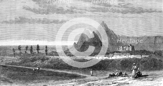 Scene of the battle near Candahar, on Sept. 22, between Ayoub Khan and the Ameer Abdurrahman, 1881. Creator: Unknown.