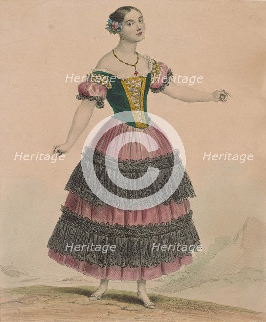 Ballet dancer Fanny Elssler (1810-1884), 1834.