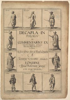 Title page: Decapla in Psalmos, 1639. Creator: Wenceslaus Hollar.