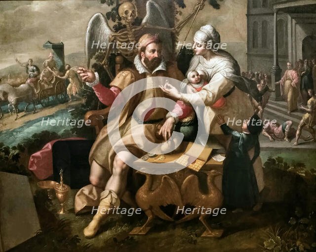 The Seven Deadly Sins: Greed, c. 1570. Creator: Backer, Jacob, de (1540/45-ca. 1600).