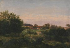 Landscape with a Cottage beside a Pond, 1831-1852. Creator: Dankvart Dreyer.