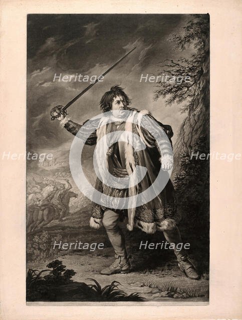 Mr. Garrick in "Richard the Third", published April 28, 1772. Creator: John Dixon.