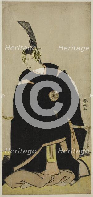 The Actor Nakamura Tomijuro I as Taira no Masakado Disguised as Otomo no ..., c1775. Creator: Katsukawa Shunko.