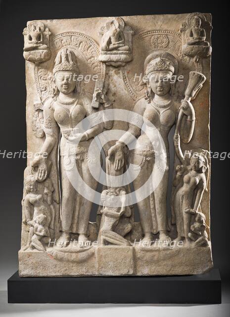 The Buddhist Goddesses Tara and Chunda, 9th century. Creator: Unknown.