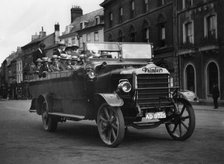 1922 Daimler charabanc in Cirencester. Creator: Unknown.