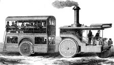 Road steamer and omnibus for the Indian Government, 1871. Creator: Unknown.