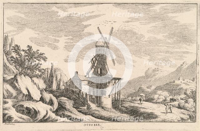 October, late 17th century. Creator: Lodovico Mattioli.