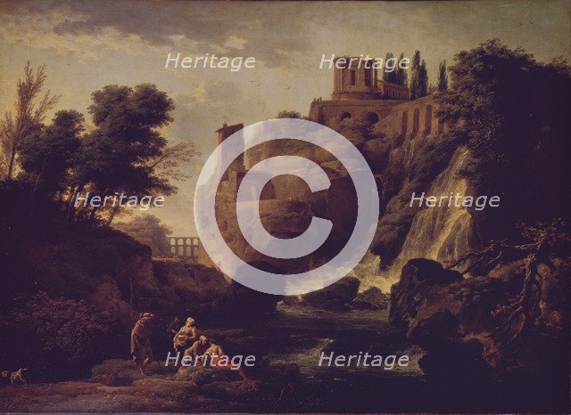 Waterfall in Tivoli, 1747. Artist: Vernet, Claude Joseph (1714-1789)