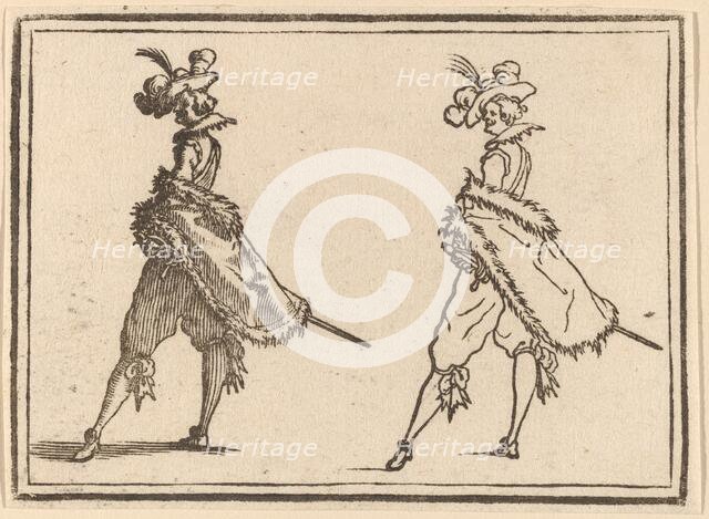 Gentleman Viewed from the Side, 1621. Creator: Edouard Eckman.