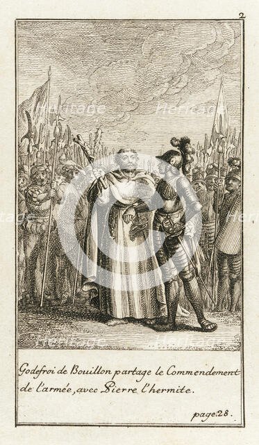 Illustration for Johann Christoph Mayer's 'History of the Crusades', 1781. Creator: Daniel Nikolaus Chodowiecki.