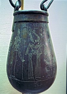 Carved situla.