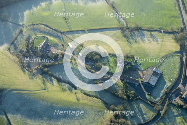 Moated site at Church Farm, Morton Bagot, Warwickshire, 2014. Creator: Historic England Staff Photographer.