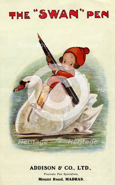 The 'Swan' Pen, 1920s. Artist: Unknown