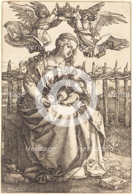The Virgin and Child Crowned by Two Angels, 1518. Creator: Albrecht Durer.