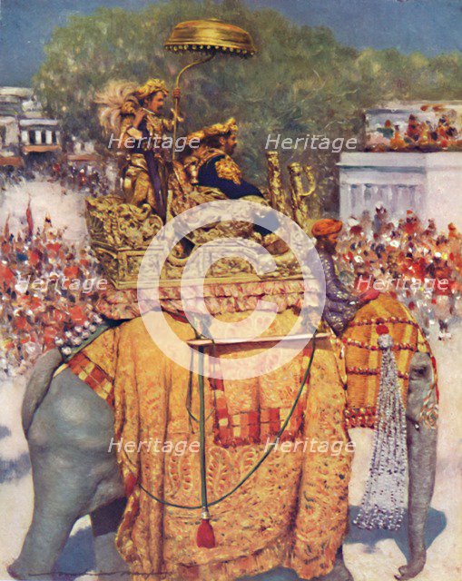 'The State Entry: A Distinguished Maharaja', 1903. Artist: Mortimer L Menpes.