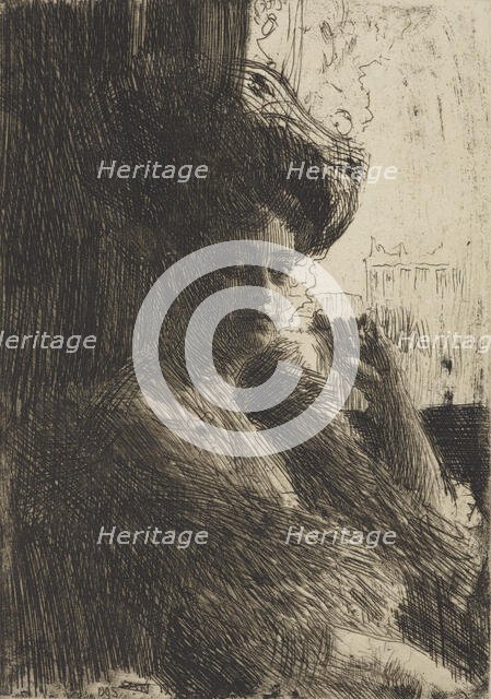 Betty Nansen, 1905. Creator: Anders Leonard Zorn.