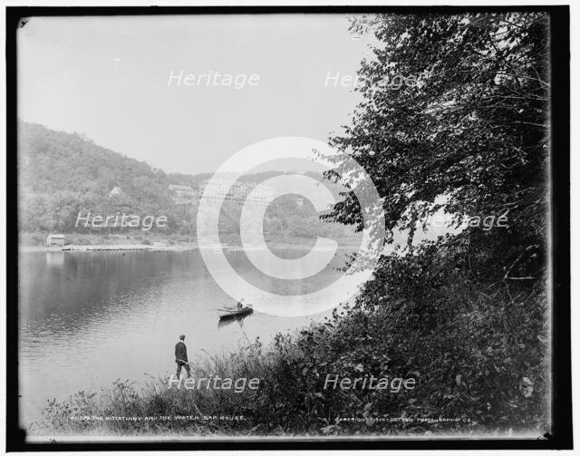 The Kittatinny House and the Water Gap House, c1900. Creator: Unknown.