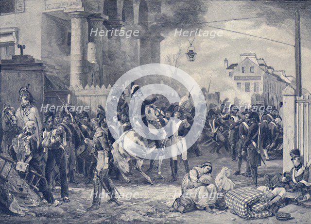 'The Barrière De Clichy, Or The Defense of Paris in 1814', (1896). Creator: Peter Aitken.
