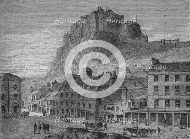 'Edinburgh Castle', c1880. Artist: Unknown.