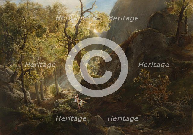 Rocks "Panienskie Skaly", 1878. Creator: Heinrich Grabinski.