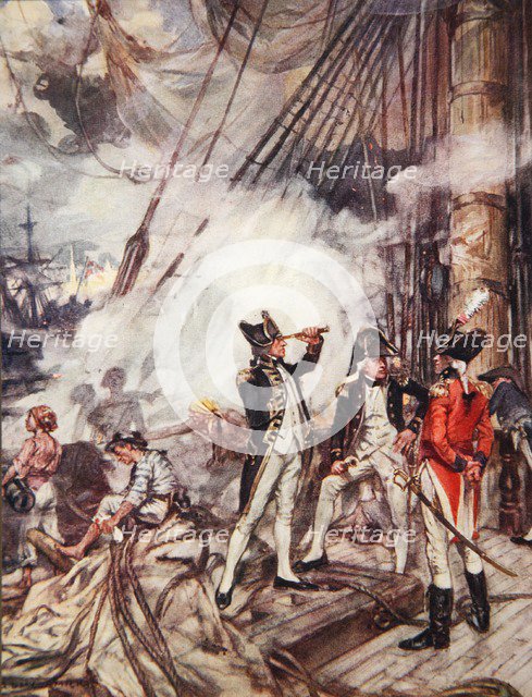 Admiral's All, illustration from 'Drake's Drum and Other Songs of the Sea' 1905.