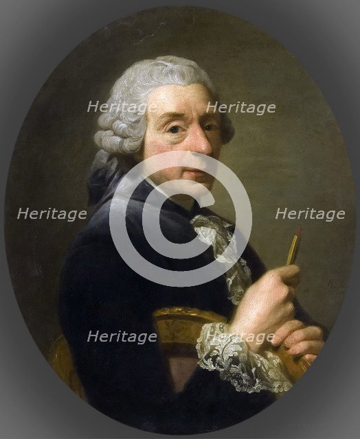 Portrait of François Boucher (1703-1770). Artist: Roslin, Alexander (1718-1793)