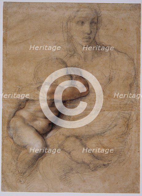 Madonna and Child, c. 1525. Artist: Buonarroti, Michelangelo (1475-1564)