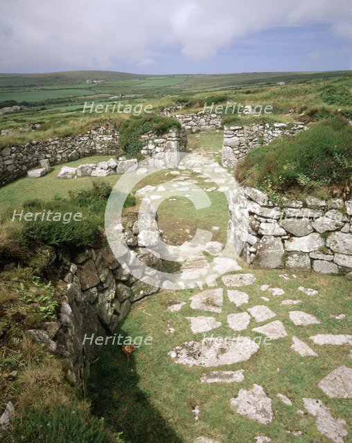 Chysauster ancient village, Cornwall, c1980-c2017. Artist: Historic England Staff Photographer.
