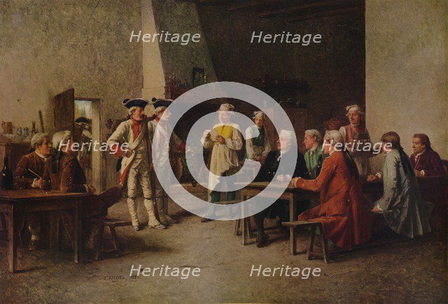 'Billeting', 1883, (1938). Artist: Eugene Fichel.