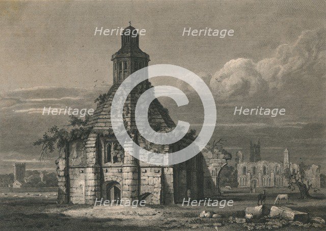 'S. E. View of The Abbey Kitchen - Glastonbury, Somersetshire', 1814. Artist: C Pote.