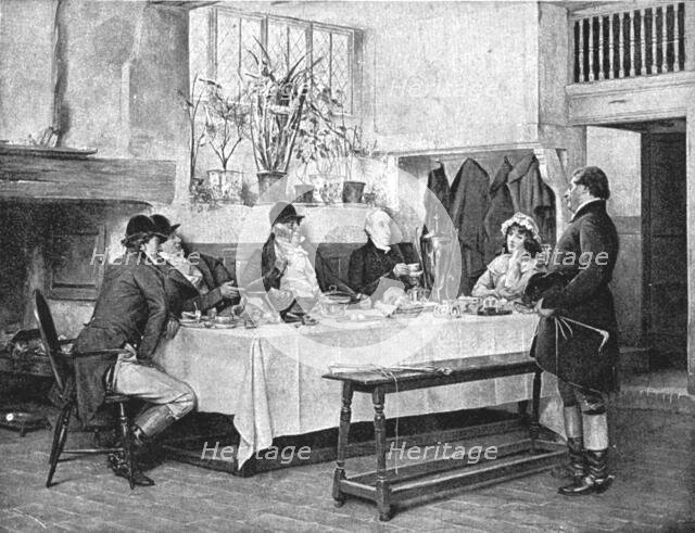 ''The Hunting Morn", after W Dendy Sadler', 1890. Creator: Unknown.