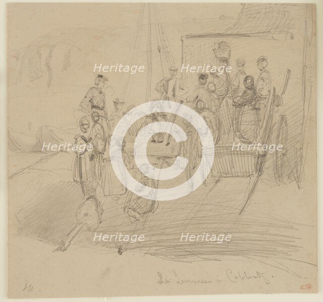 La Jeunesse a Coblentz, 1858. Creator: James Abbott McNeill Whistler.