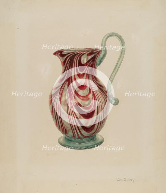 Pitcher, c. 1940. Creator: Van Silvay.